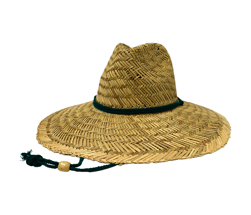 Rockos Straw Hat Premium Range Bundaberg Green