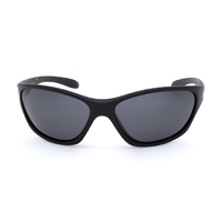 Rockos Eyewear Polarised Trojan C1 Matte Black Frame/Smoke Lens