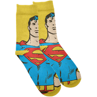 LICENSED SOCKS SUPERMAN YELLOW & BLUE