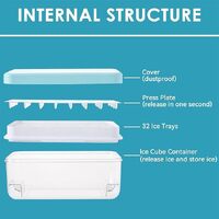 Easy Release Ice Cube Tray Mold