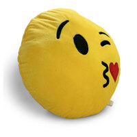 Kiss and Wink Emoji Plush Pillow | 39.5 cm | Mini Mates
