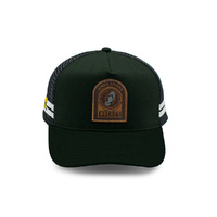 Rockos Outback Caps - Legend Double Plugger Olive Trucker Cap