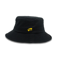 Rocko's Bucket Hats - Pluggers Black Cotton Bucket M/L