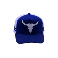 Rocko's Outback Caps - Longhorn Bull Navy Trucker Cap