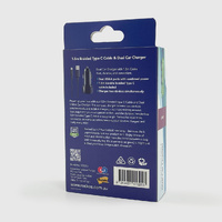 1.5m Braided Type C Cable & Dual Car Charger - Smartcell