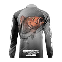 Mangrove Jacks Fishing Shirt Mangrove Jack Grey Available In Various Sizes