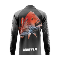 Fishing Shirt Snapper Red Available In Various Sizes