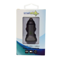 20W PD USB-C/USB A Dual Car Charger - Smartcell