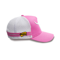 Rockos Outback Caps - Longhorn Bull Pink Trucker Cap