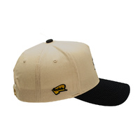 Rocko's Caps - Pluggers Black/Beige Two-Tone A Frame