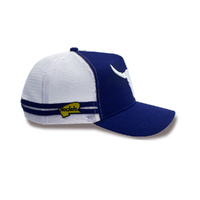 Rocko's Outback Caps - Longhorn Bull Navy Trucker Cap