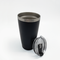 Black Insulated Drinking Cup
