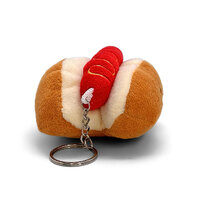 Hot Dog Keyrings Plush | 13 cm | Mini Mates