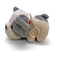 French Bulldog Keyrings Plush | Grey | 11 cm | Mini Mates
