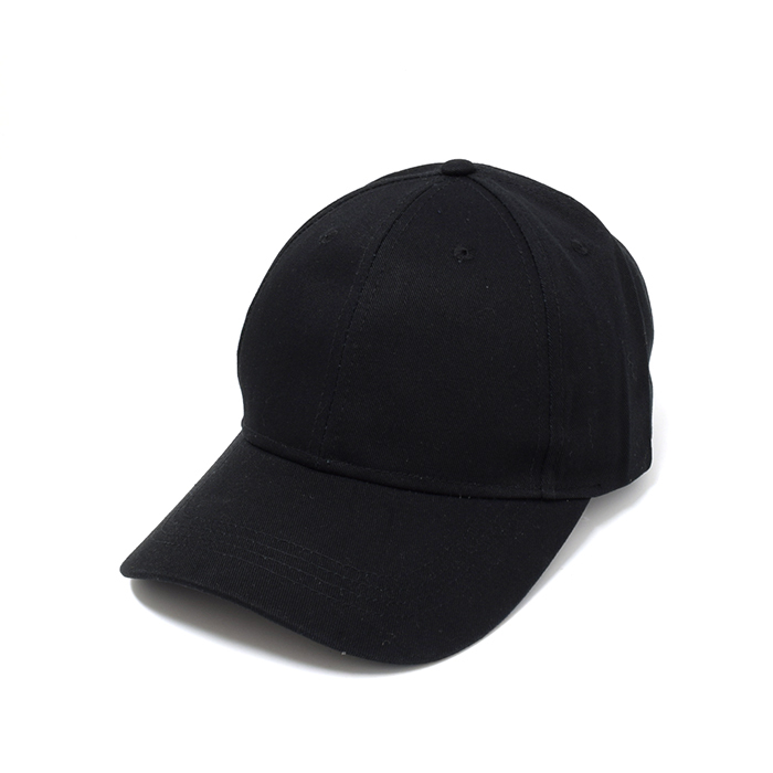 Rockos Caps - Black 6 Panel Blank