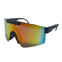 Rocko's UV400 Sunglasses Komodo C13 Matte Black / Red Revo