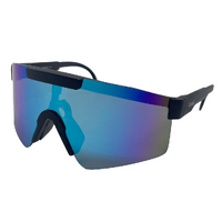Rocko's UV400 Sunglasses Komodo C18 Matte Black / Light Blue Revo