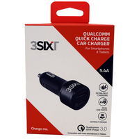 Qualcomm Quick Charge Car Charger Dual Port - 3SIXT