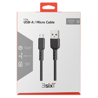 Tough USB-A to Micro USB Cable 1.2m - 3SIXT