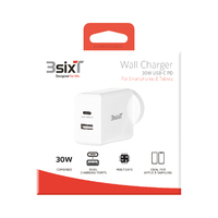 Wall Charger 30W USB-C PD + 2.4A - 3SIXT