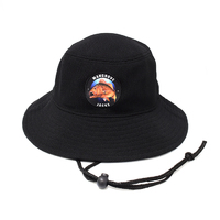 MJ Bucket Hat Black Colour Logo
