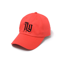 Rockos Caps - NY Logo Dad Cap Red/Black