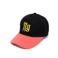 Rockos Caps - NY Logo A-Frame Black/Yellow/Red