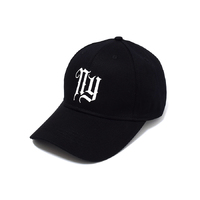 Rockos Caps - NY Logo 6 Panel Black/White