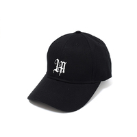 Rockos Caps - LA Logo 6 Panel Black/White