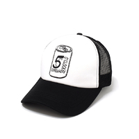 Rockos Caps - It's 5 O'clock Somewhere Trucker White/Black