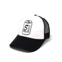 Rockos Caps - It's 5'Oclock Somewhere Trucker White/Black