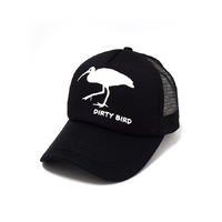 Rockos Caps - Ibis Trucker Black (Dirty Bird)