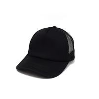 Rockos Caps - Black Trucker Blank