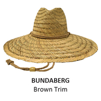 Rockos Straw Hat Premium Range - Bundaberg - Brown