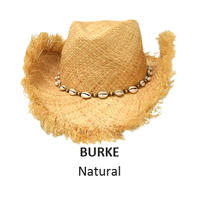 Rockos Straw Hat Platinum Range - Burke - Natural