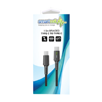 1.5m Braided Type C to Type C Cable - Smartcell