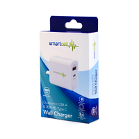Qualcomm USB A & 20W PD Type C Wall Charger - Smartcell