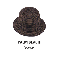 Palm Beach - Brown - Rockos Straw Hat Mid Range