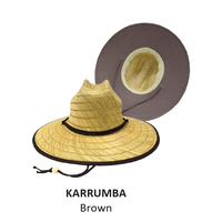 Rockos Straw Hat Essential Range - Karrumba - Brown