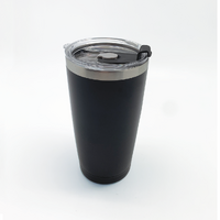 Black Insulated Drinking Cup