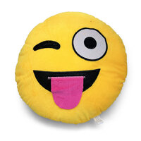 Cheeky Tongue Emoji Plush Pillow | 39.5 cm | Mini Mates