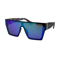 Live and Let Live | C21 | UV400 Protection | Sunglasses | Black Frame | Green Revo