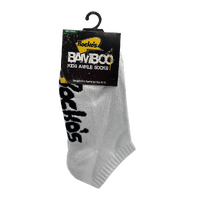 Rocko's Kids Ankle Socks 5-8 Bamboo White