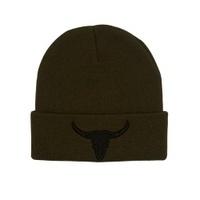 Rocko's Beanies - Longhorn Bull Olive
