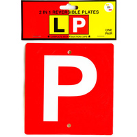 Plate Reversible L & Red P - Code 319 VIC WA