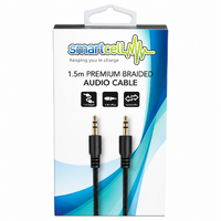 1.5m Premium Braided Audio Cable  - Smartcell 