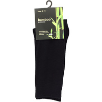 Bamboo Business Socks Black Size 6-11
