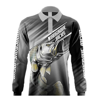 Mangrove Jacks Fishing Shirt Barramundi Grey Available In Various Sizes