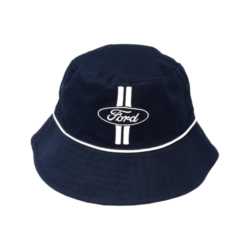 FORD FD01728 OVAL LOGO BUCKET HAT NAVY 